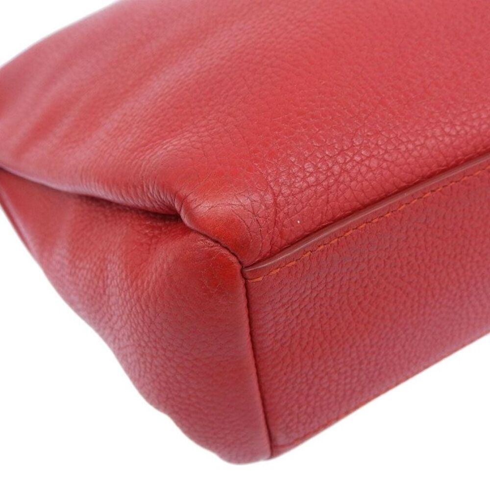 Pre Loved coach Leather Shoulder Bag Women red | red Crossbody Bags - Picture 4 of 8
